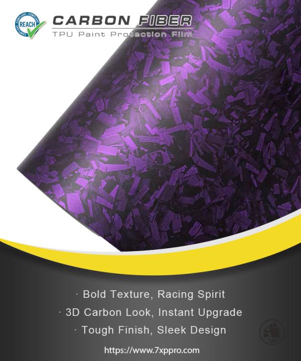  TPU Flower Carbon Fiber Purple