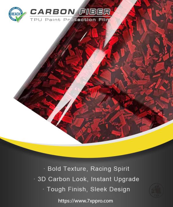  TPU Flower Carbon Fiber Red