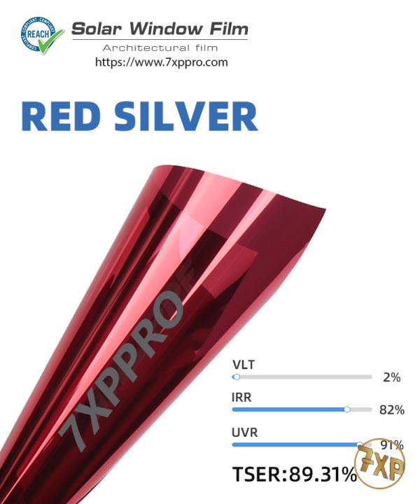  Architectural film – Red-Silver